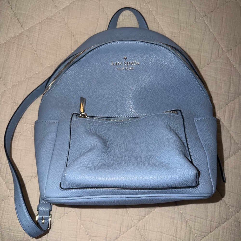 Kate Spade Light Blue Leather Backpack
